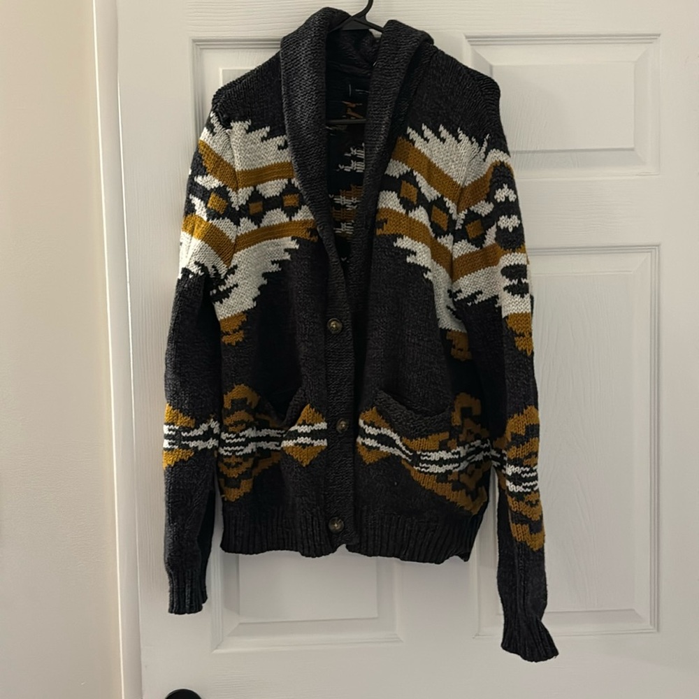 Men’s Lucky Brand Shawl Collared Button Cardigan Medium